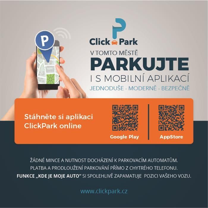 Leták clickpark.cz - parkování