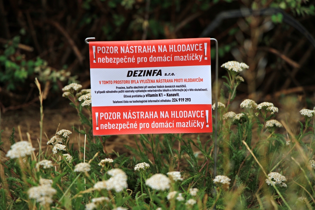 deratizace – upozornění