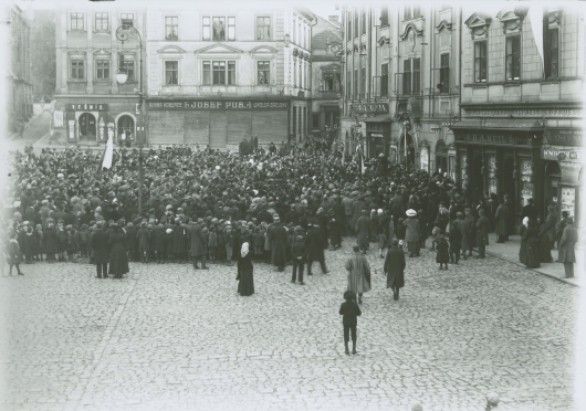 Vznik Československa – shromáždění 29. 10. 1918