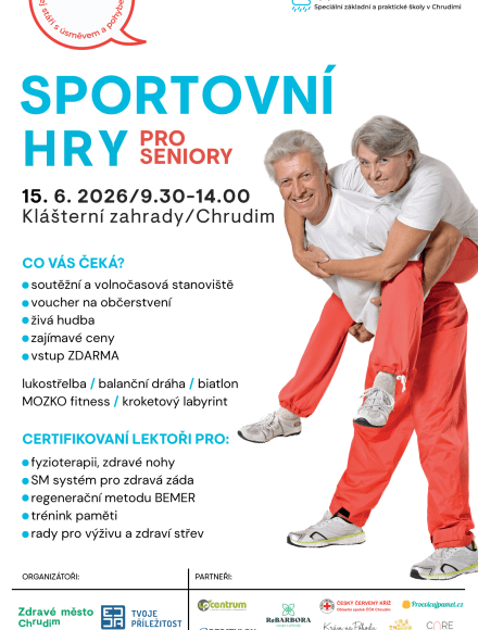 plakát Sportovní hry pro seniory 2026